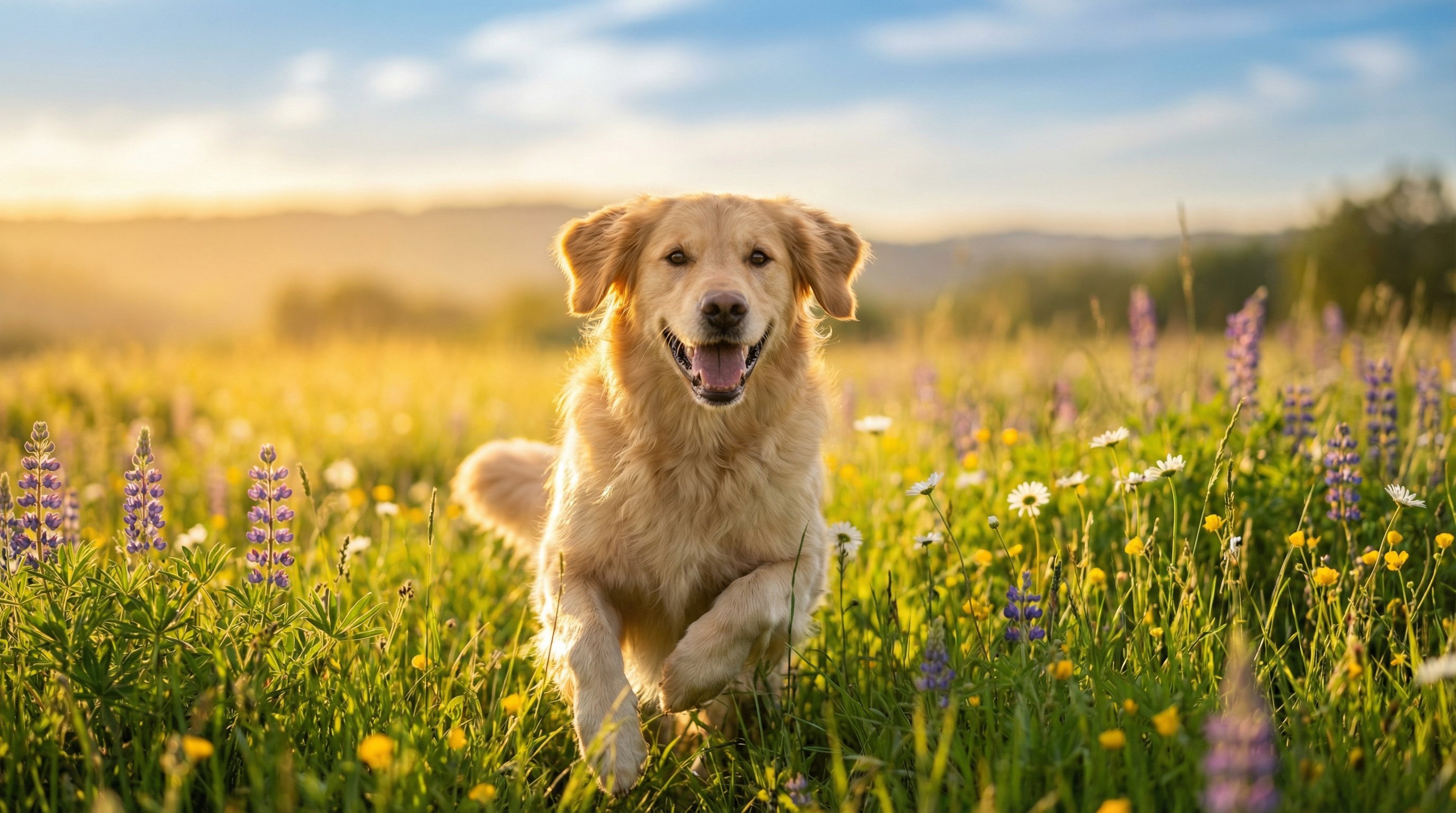 偷拍金毛犬户外探险视频