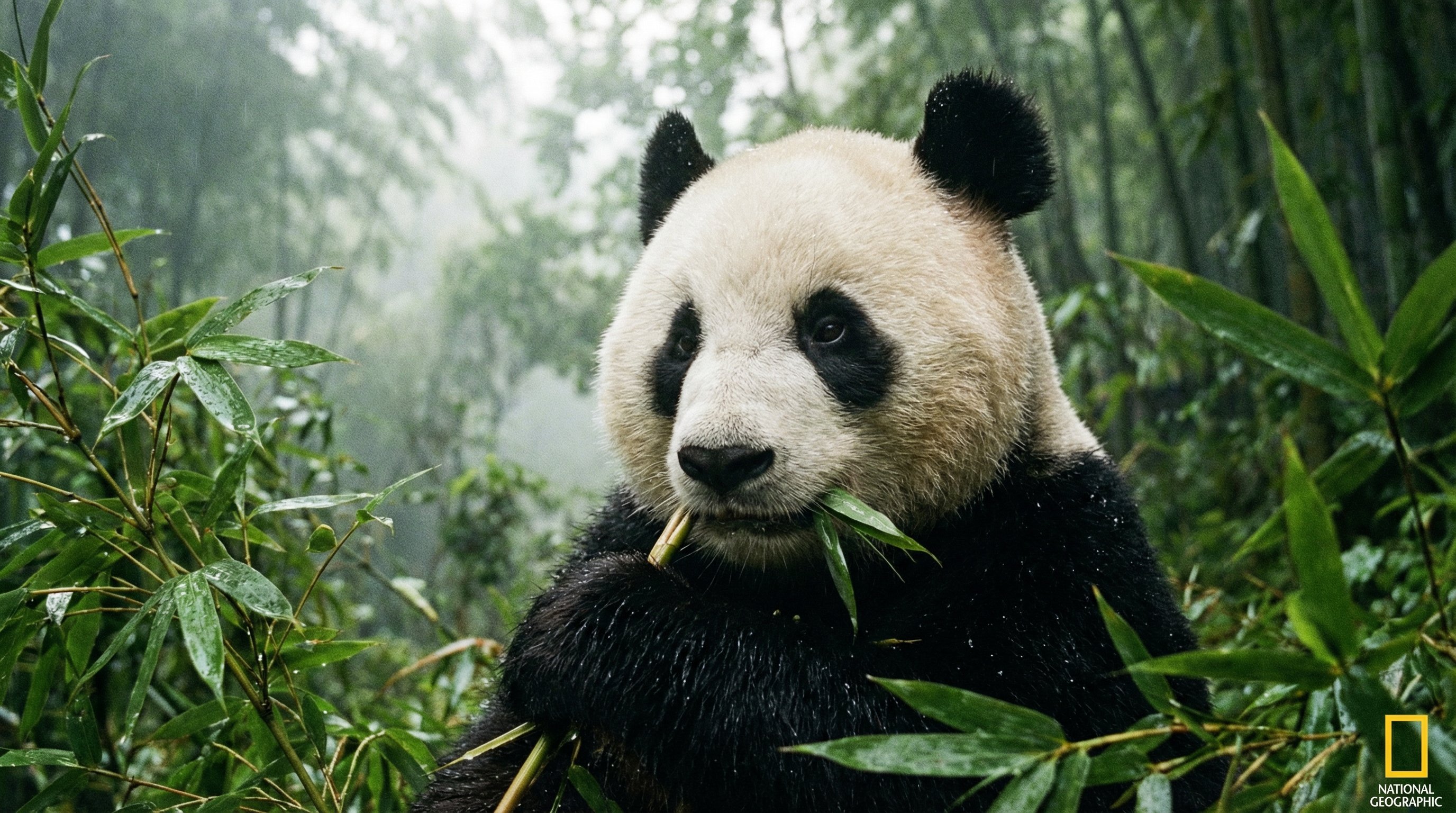 偷拍熊猫吃竹子视频